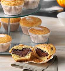 Magdalenas rellenas de chocolate