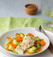 Braised Cod with Thyme and Lemon