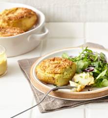 Pommes de terre farcies et gratinées à la moutarde