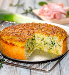 Pórkový dort (Porreetorte)