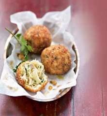 Croquettes de poisson à l'oignon