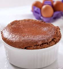 Soufflé al cioccolato extra fondente