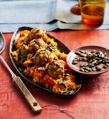 Kürbis-Sauerkraut mit Semmelknödeln