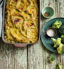 Empadão de brócolos com peixe