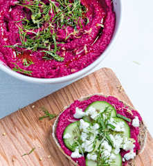 Houmous de betterave