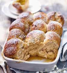 Vanille-Buchteln mit Mirabellen