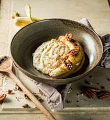 Hirsebrei mit gebratener Banane