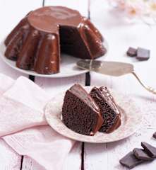 Kakaowa babka z Varomy z polewą czekoladową