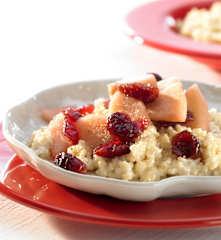 Apfel-Cranberry-Kompott mit Bulgur