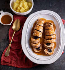 Filet mignon de porc farci aux pruneaux