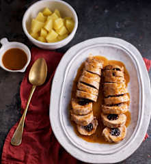 Prune and Sausage-stuffed Pork Fillet