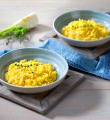 Risotto finocchi e zafferano