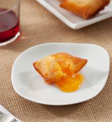 Bricks de patata con yema