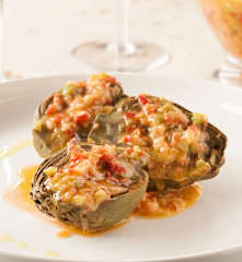 Artichauts à la vinaigrette d'agrumes