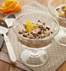 Stracciatello-mandlový dezert