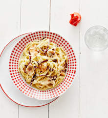 Pasta mit Hähnchen und Gorgonzola