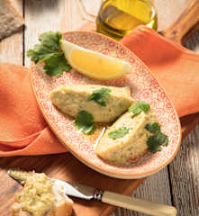 Zitronen-Hummus-Nocken