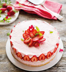 Entremets aux fraises de Plougastel