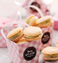 Makaroniki z herbatą matcha