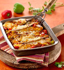 Enchiladas gratinées au poulet