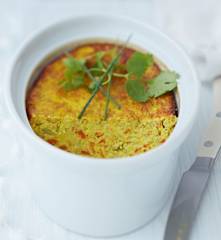 Menu veggie - Terrine de légumes au parmesan et au safran