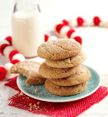 Eggnog Snickerdoodles