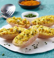 Pommes de terre épicées dans leur peau