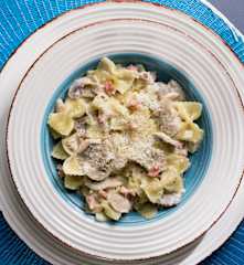 Farfalle risottate alla boscaiola