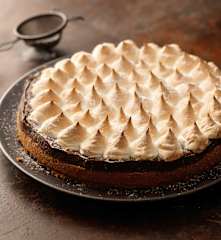 Cheesecake au chocolat, nappage à la guimauve