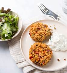 Hamburguesas de lentejas y quinoa