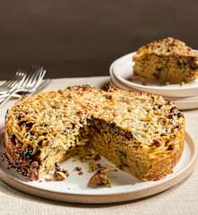 Spaghetti Carbonara Pie