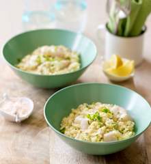 White fish and lemon risotto