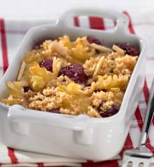 Nudel-Kirsch-Auflauf