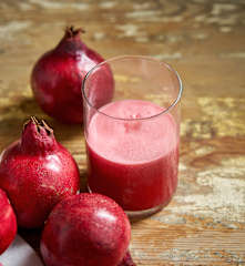 Sumo de romã e framboesa (fresco)