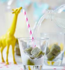 Kiwi-Minz-Eiswürfel