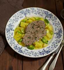 Hackbraten mit Porree-Kartoffeln