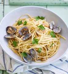 Linguini com amêijoa