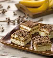 Ořechovo-banánové řezy