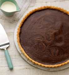 Chocolate and Cream Cheese Tart