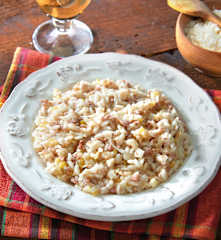 Risotto all'Arneis con salsiccia di Bra