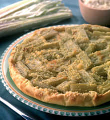 Torta salata di cardi e funghi secchi