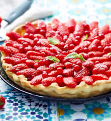 Tarte aux fruits rouges et mascarpone