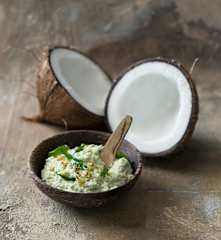 Fresh coconut chutney