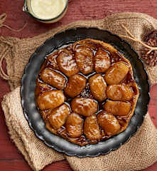 Apple Tarte Tatin with Crème Anglaise