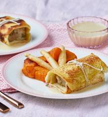 Vitello in crosta di pane con patate dolci