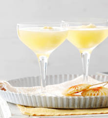 Orange Sorbet with Sparkling Wine