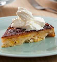 Tarta de plátano al caramelo