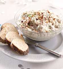 Rillettes de noix de saint-jacques et noisettes croquantes