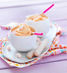 Crémeux glacé aux pêches