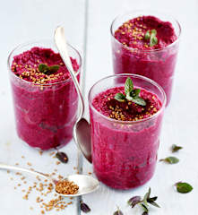 Verrines de betterave au crabe